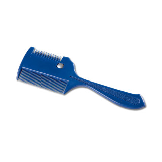 Grzebień WALDHAUSEN plastikowy z rączką blue