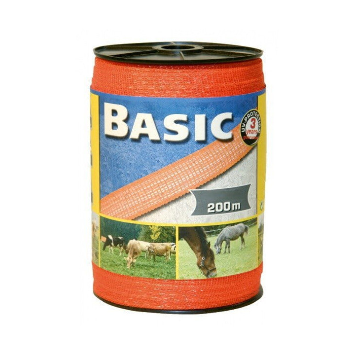 Taśma ogrodzeniowa CORRAL Basic 200m/40mm orange
