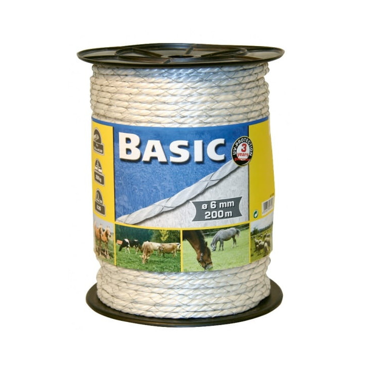 Linka ogrodzeniowa CORRAL Basic 038 200m/6mm white