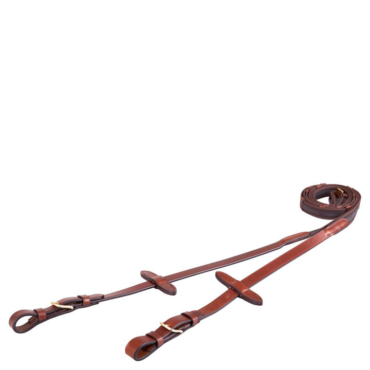 Wodze gumowane BR Linen ze stoperami 19mm