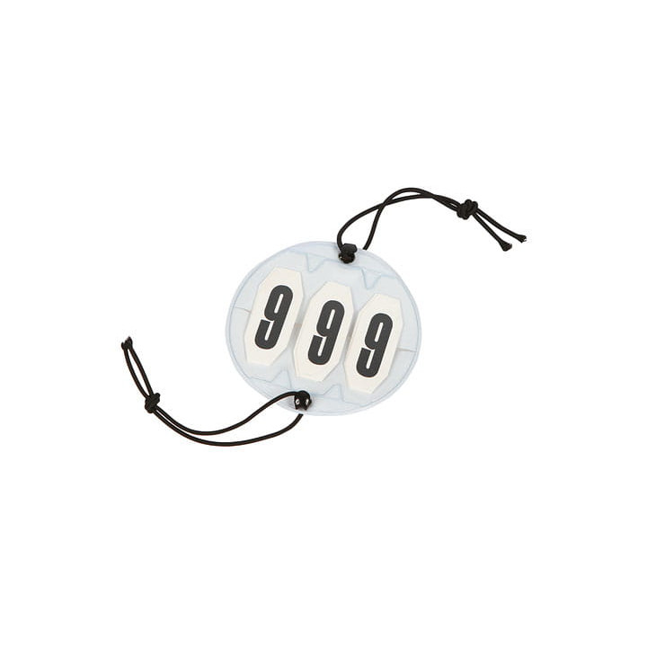 Numerki startowe KERBL 3digit okrągłe na gumce