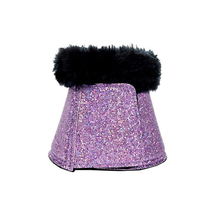 Kaloszki HKM Glitter z futerkiem