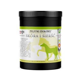 Peletki ziołowe NUBA EQUI Skóra i sierść 1300g