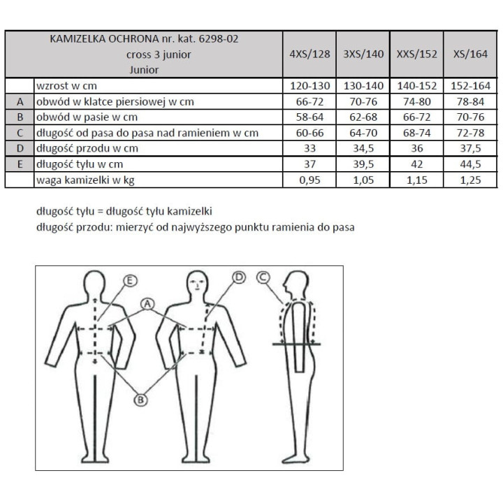 Kamizelka ochronna KOMPERDELL Cross Junior 3