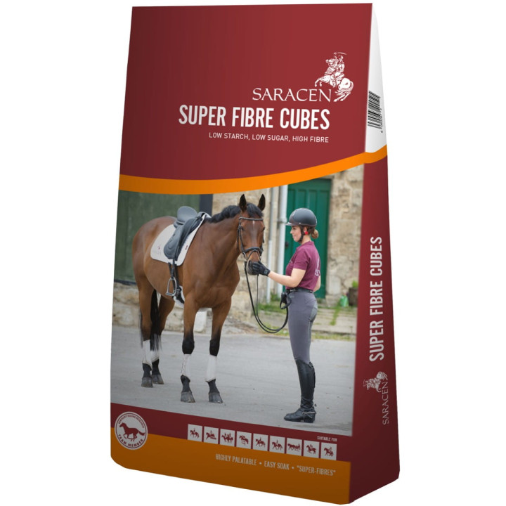 Pasza SARACEN Super Fibre Cubes granulat 20kg