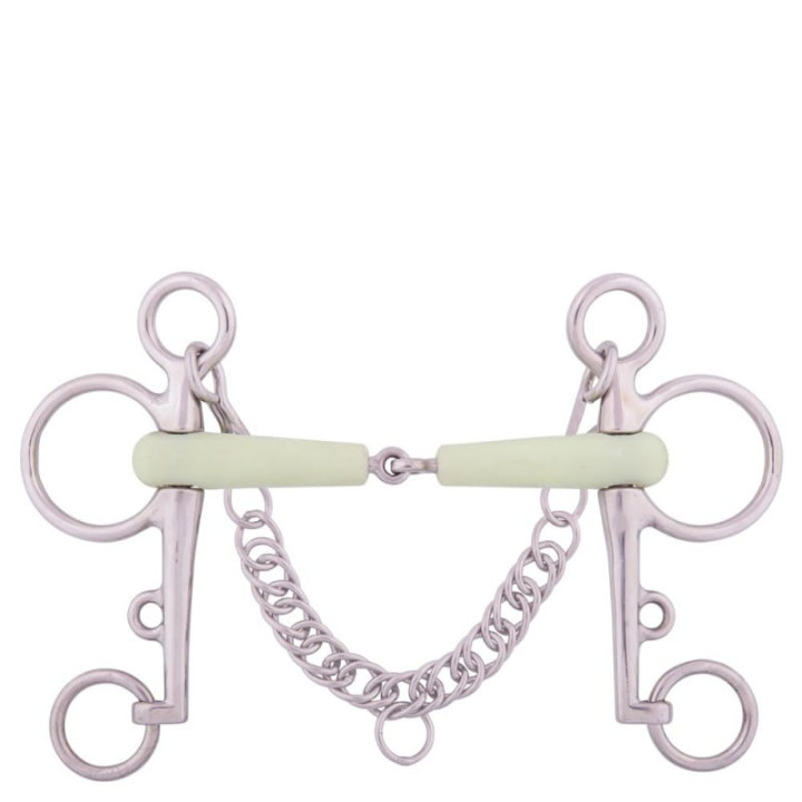 Wędzidło pelham BR Apple Mouth 18mm łamane