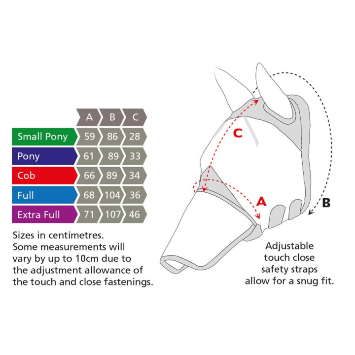 Moskitiera z/uszami+nos SHIRES Air Motion