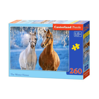 Puzzle CASTORLAND Winter Horses 260 elementów