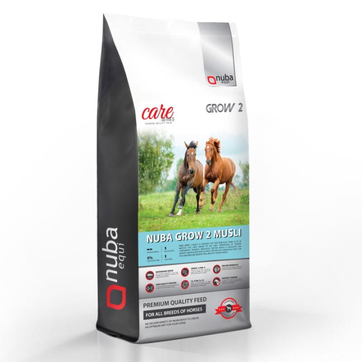Pasza NUBA EQUI Grow2 2G dla dwulatków musli 20kg