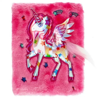 Notes STARPAK Unicorn pluszowy 210x150