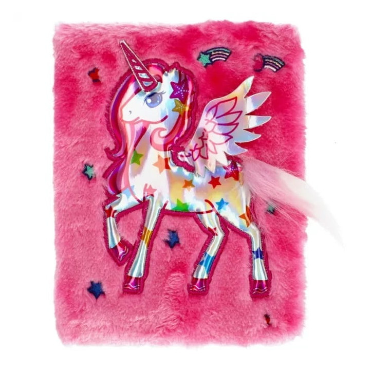Notes STARPAK Unicorn pluszowy 210x150