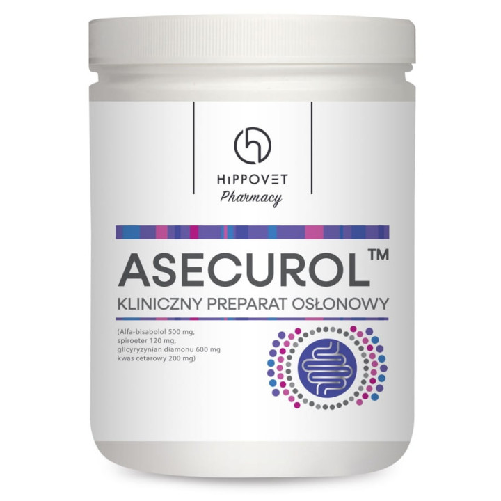 Preparat osłonowy HIPPOVET Asecurol na wrzody 1kg