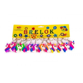 Brelok MIDEX Jednorożec 5cm multi