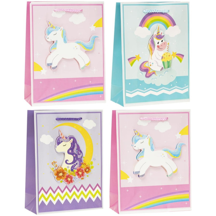 Torebka prezentowa ROZETTE Unicorn 180x230 mix