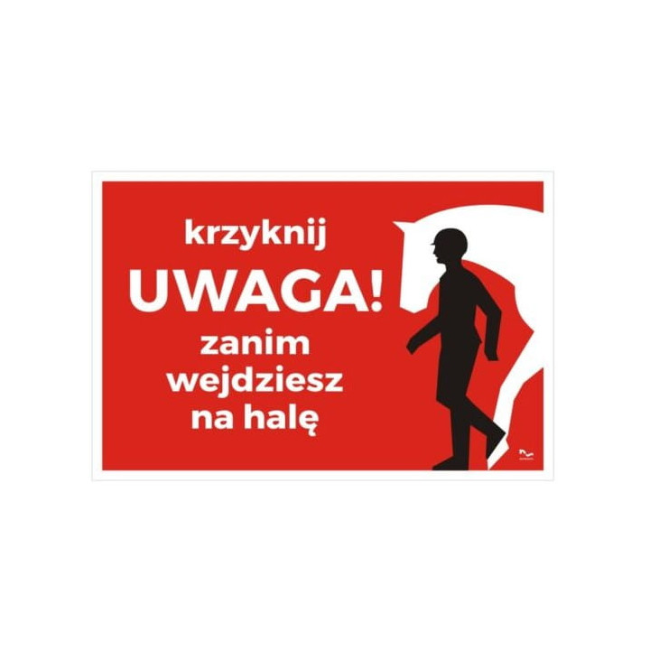 Tabliczka DO STAJNI wzór22 Krzyknij Uwaga!