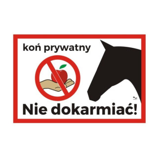 Tabliczka DO STAJNI wzór20 Koń prywatny