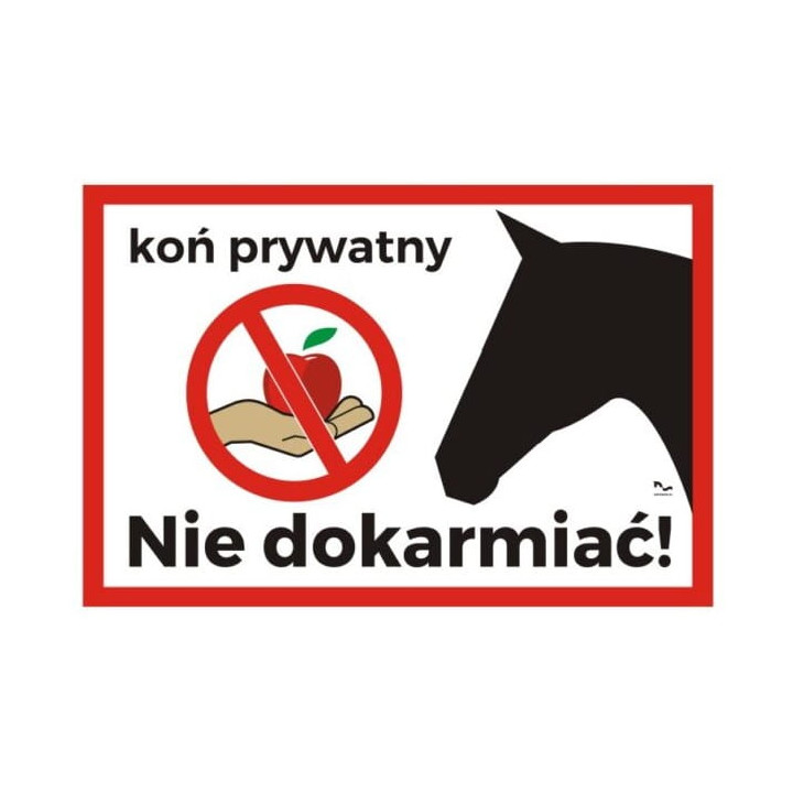 Tabliczka DO STAJNI wzór20 Koń prywatny