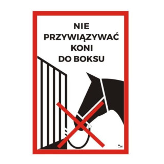 Tabliczka DO STAJNI wzór26 Nie przywiązywać