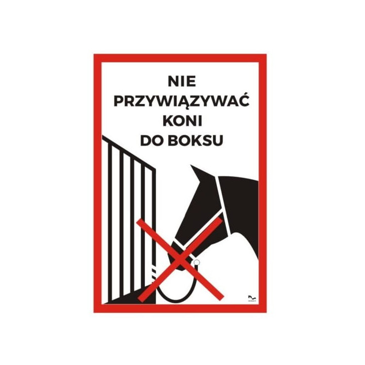 Tabliczka DO STAJNI wzór26 Nie przywiązywać
