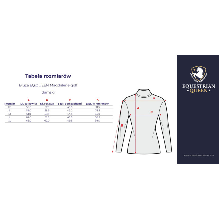Bluza EQ.QUEEN Magdalene golf damski