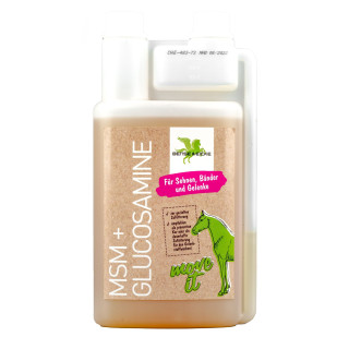 Suplement na mięśnie B&E MSM + Glucosamine 1l