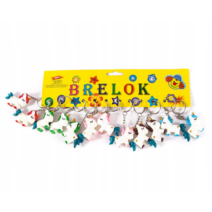 Brelok MIDEX Jednorożec 3cm mix