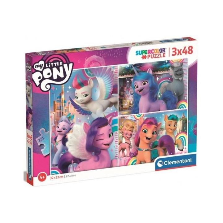 Puzzle CLEMENTONI Little Pony 3x48el.