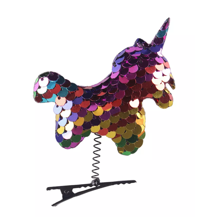 Spinki do grzywy QHP UnicornRainbow 6szt