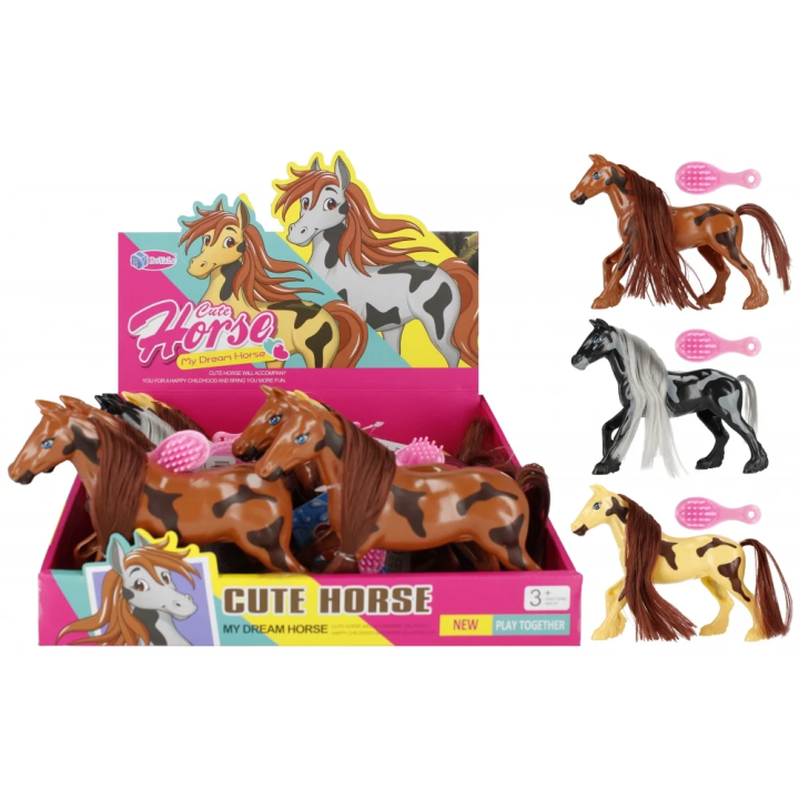 Zabawka MEGACREATIVE KonikSrokaty + szczotka