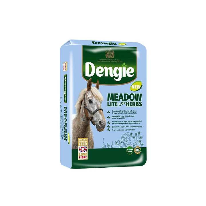 Sieczka dla koni DENGIE Meadow Lite with Herbs 15kg | Sklep jeździecki Horse-Trade.pl