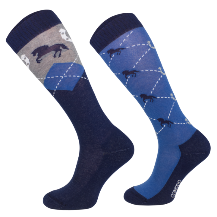 Skarpetki MONDO-CALZA Karo/HorseShoe