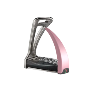 Strzemiona SAFE RIDING S2 black ink/rose quarz