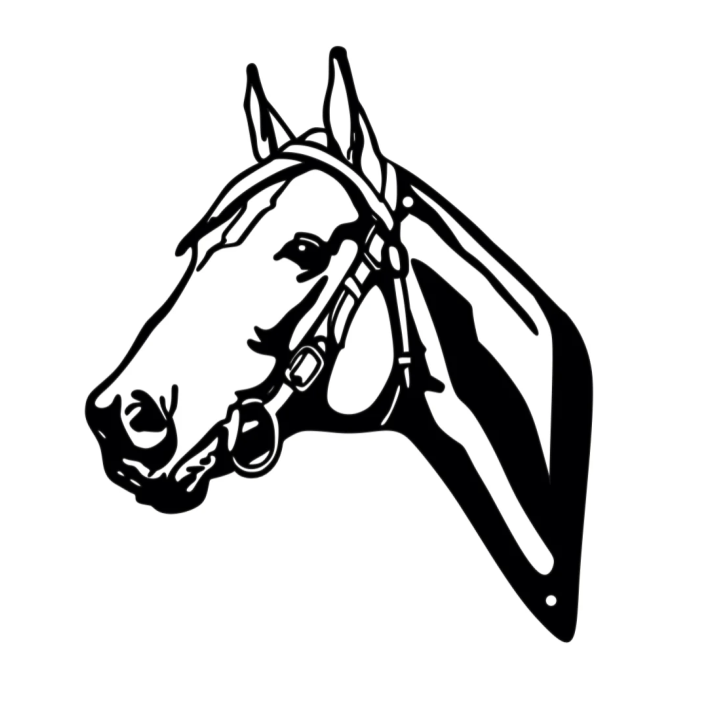 Ozdoba ścienna DECORMETAL Head with bit 30cm