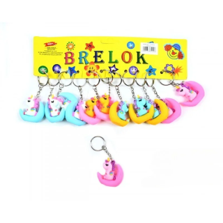 Brelok MIDEX Jednorożec na księżycu 4cm