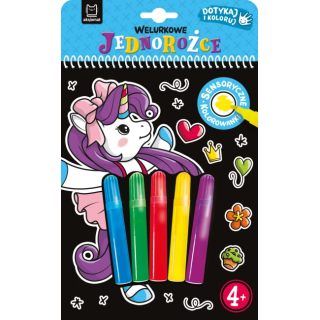 Malowanka AKSJOMAT Welurkowe jednorożce