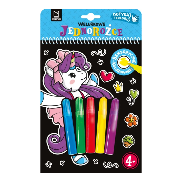 Malowanka AKSJOMAT Welurkowe jednorożce