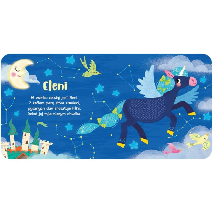 Książeczka sensoryczna AKSJOMAT Dotknij jednorożce