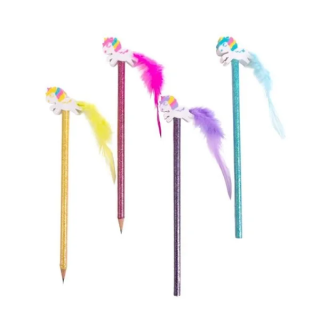 Ołówek TRENDHAUS plus gumka Jednorożec mix