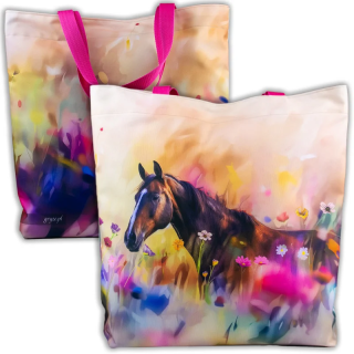 Torba na ramię GRYZE Brown horse rainbow 03 46x50