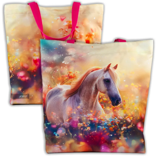 Torba na ramię GRYZE White horse rainbow 04 46x50