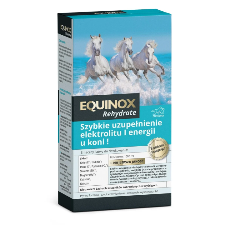 Elektrolity Equinox Rehydrate w płynie 1000ml | Sklep jeździecki Horse-Trade.pl
