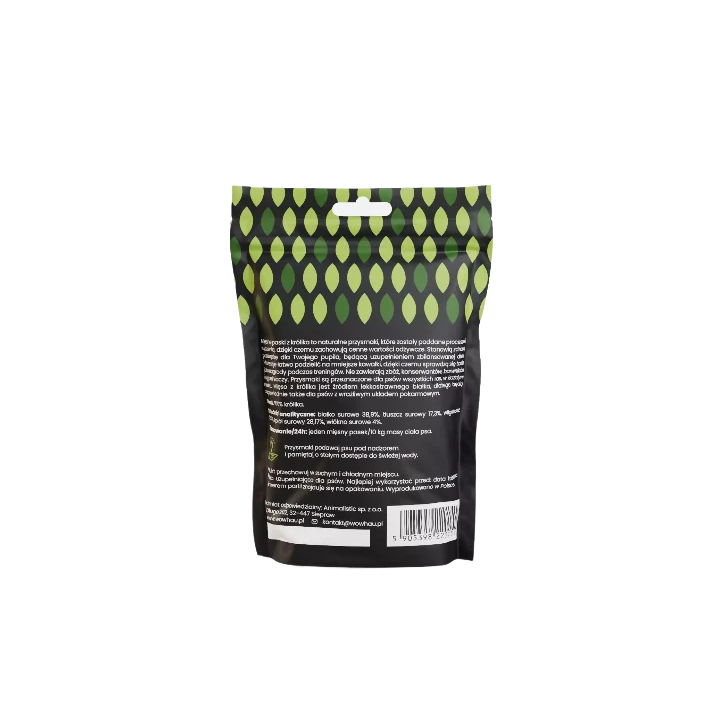 Smaczki dla psa WOW!PETS Paski Królik 120g