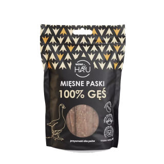 Smaczki dla psa WOW!PETS Paski Gęś 120g