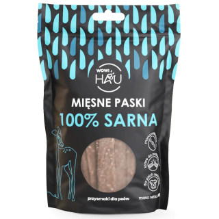 Smaczki dla psa WOW!PETS Paski Sarna 120g