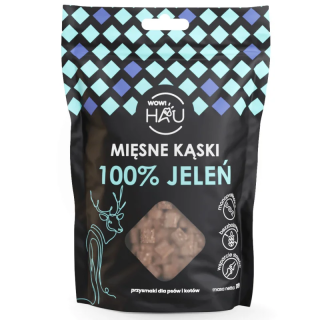 Smaczki dla psa WOW!PETS Kąski Jeleń 120g