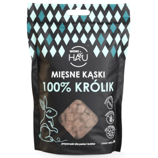 Smaczki dla psa WOW!PETS Kąski Królik 120g