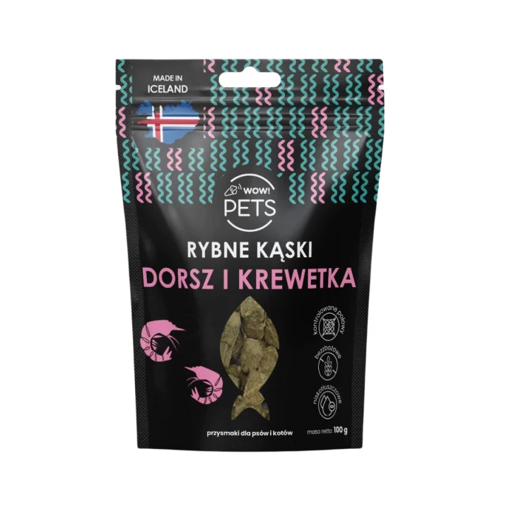 Smaczki dla psa i kota WOW!PETS Kąski 100g | Sklep jeździecki Horse-Trade.pl