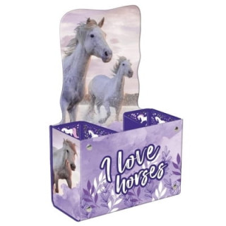 Pojemnik na długopisy DERFORM Konie25