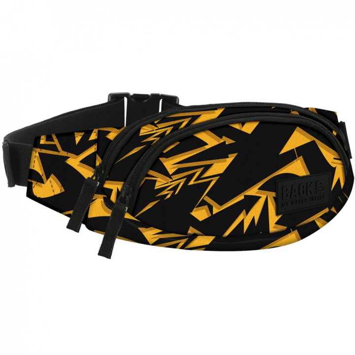 Saszetka na biodra BACKUP A42 Żółte wzory