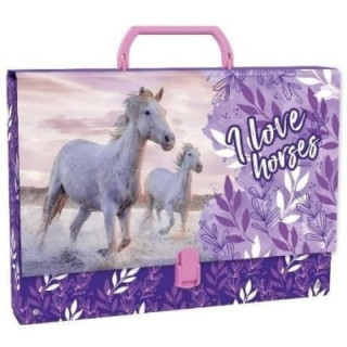 Teczka z rączką DERFORM A4/45mm Konie25
